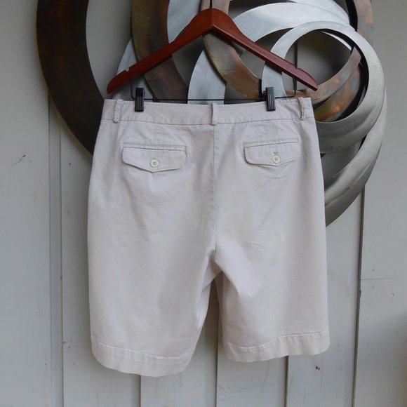 Beige Chino/Kahaki Bermuda Shorts, Size 14P - Picture 2 of 3